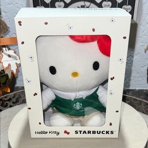🎀NWT🎀 Starbucks × Hello Kitty Sanrio
2025 Limited Edition Boxed Plush in Box